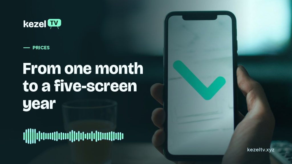 KezelTV cover: a hand holding a phone that shows a mint checkmark for a confirmed order